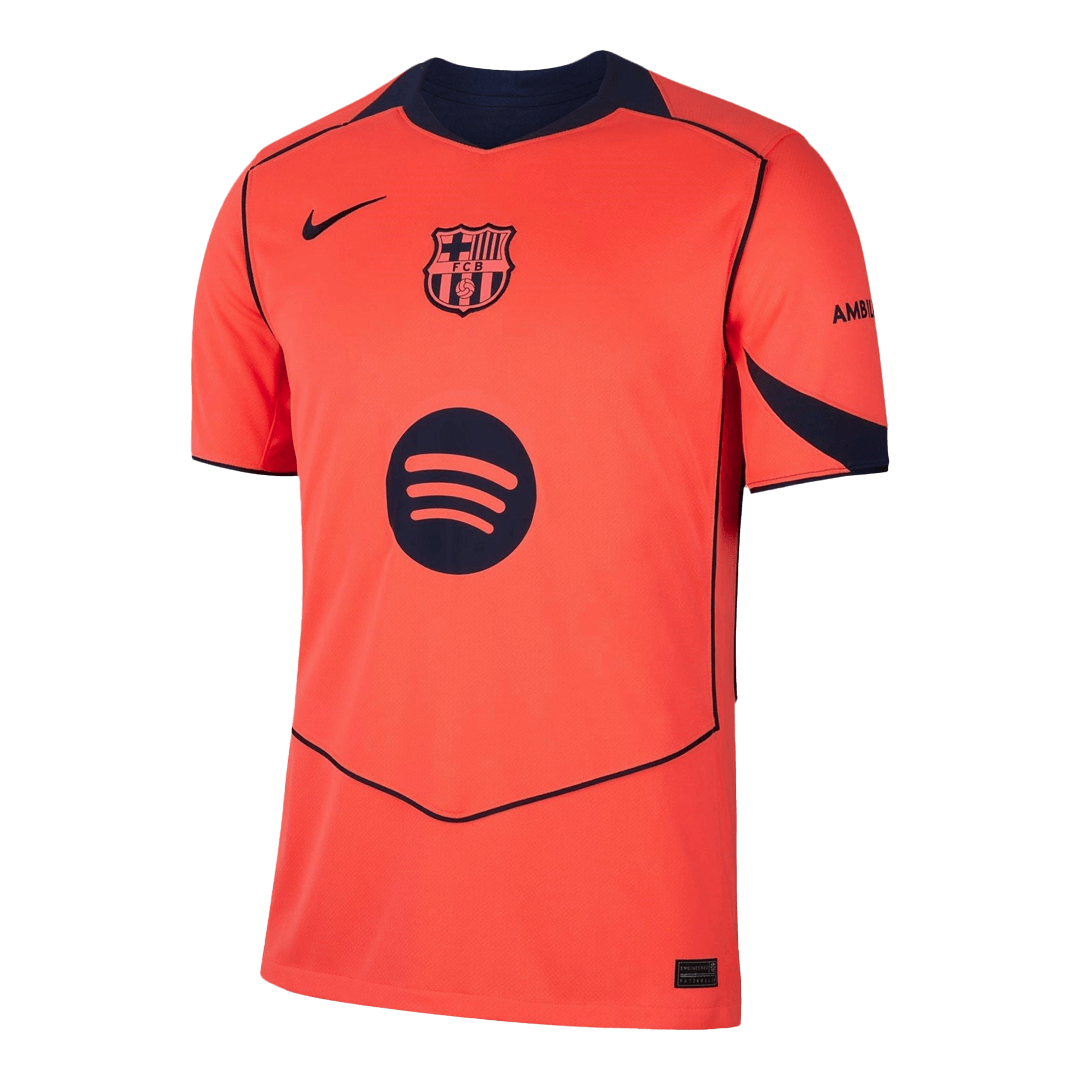 F.DE JONG #21 Men's Barcelona UCL 2025/26 Third Away Soccer Jersey