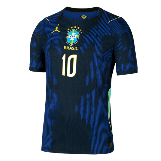NEYMAR JR #10 Men's Brazil World Cup 2026 Player Version Away Soccer Jersey - Slim Fit product view 2