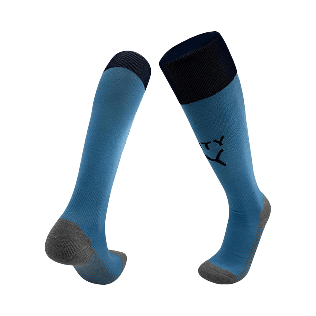 Men's Manchester City 2025/26 Home Soccer Socks product view 1