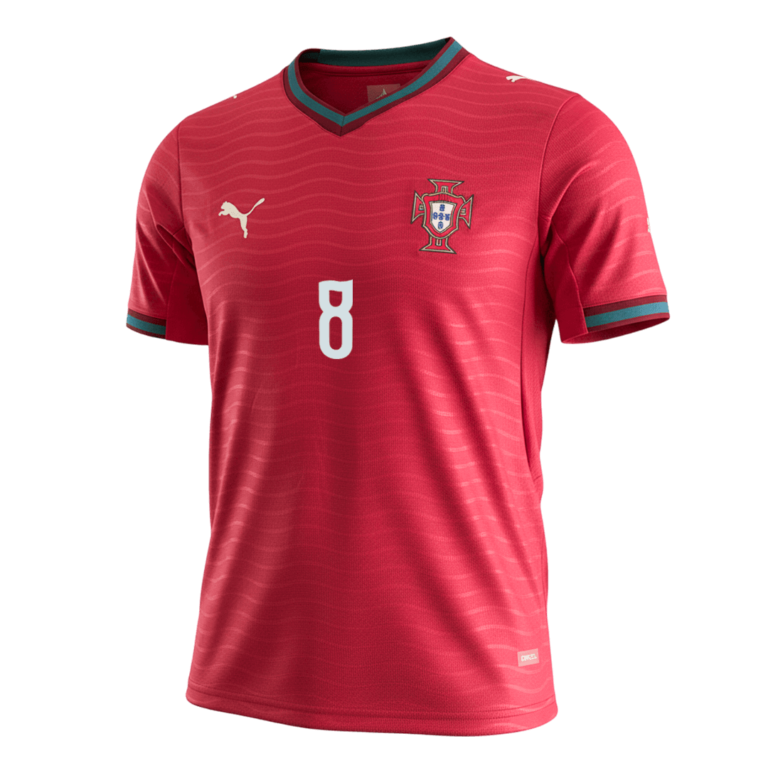 B.FERNANDES #8 Men's Portugal World Cup 2026 Home Soccer Jersey product view 9
