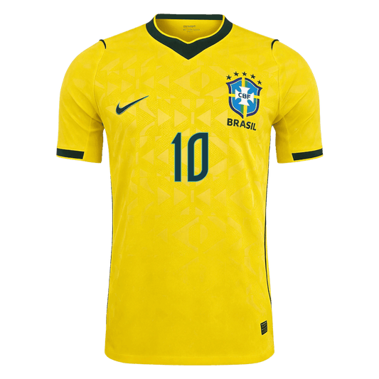 NEYMAR JR #10 Men's Brazil World Cup 2026 Player Version Home Soccer Jersey - Slim Fit product view 2