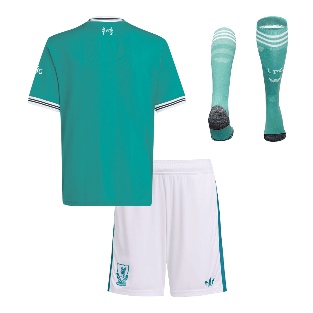 Kid's Liverpool 2025/26 Third Away Soccer Jersey Full Kit