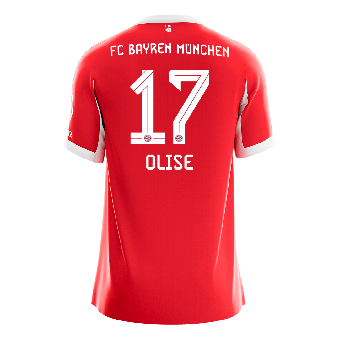 OLISE #17 Men's Bayern Munich 2025/26 Home Soccer Jersey Premium product view 10