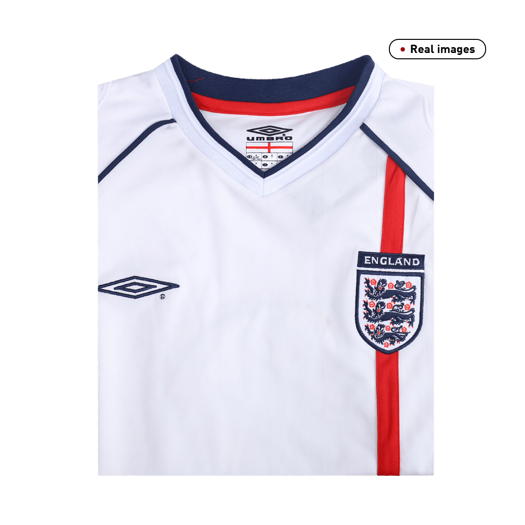 Retro BECKHAM #7 Men's England 2002 Home Soccer Jersey product view 5