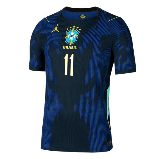 RAPHINHA #11 Men's Brazil World Cup 2026 Player Version Away Soccer Jersey - Slim Fit product view 2