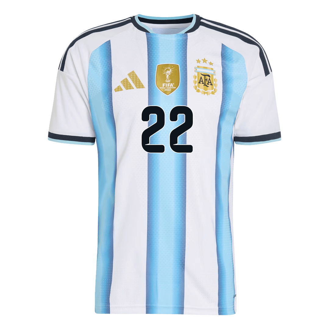 L.MARTÍNEZ #22 Men's Argentina World Cup 2026 Player Version Home Soccer Jersey - Slim Fit product view 3