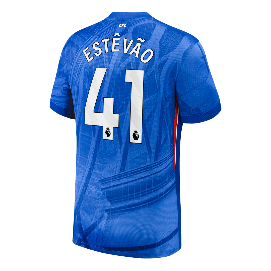 ESTÊVÃO #41 Men's Chelsea 2025/26 Home Soccer Jersey Premium product view 9