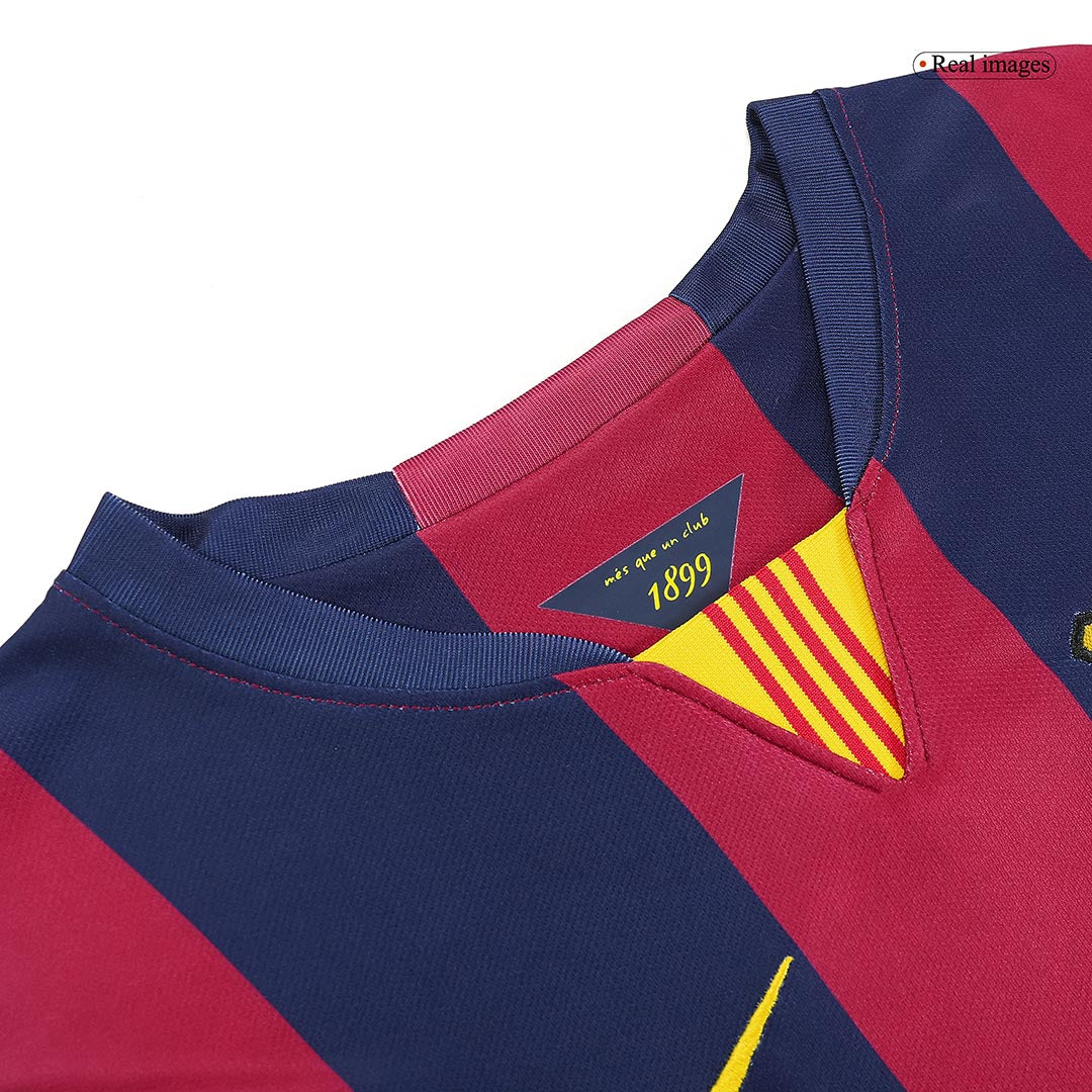 Retro MESSI #10 Men's Barcelona 2014/15 Home Soccer Jersey product view 8