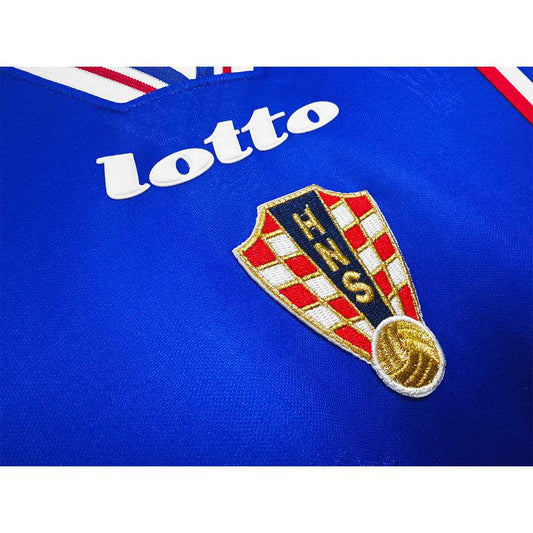 Retro Men's Croatia 1998 Away Soccer Jersey product view 2