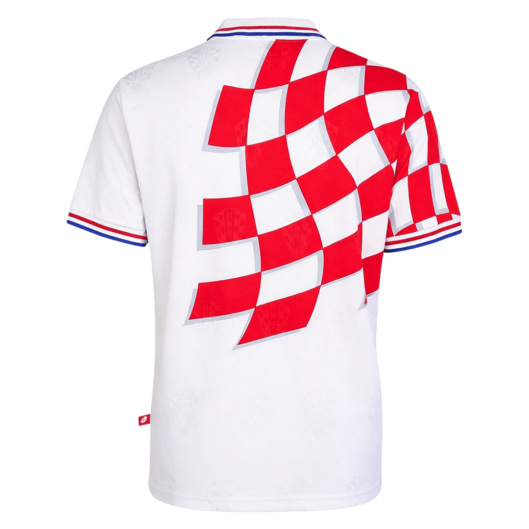 Retro Men's Croatia World Cup 1998 Home Soccer Jersey product view 3