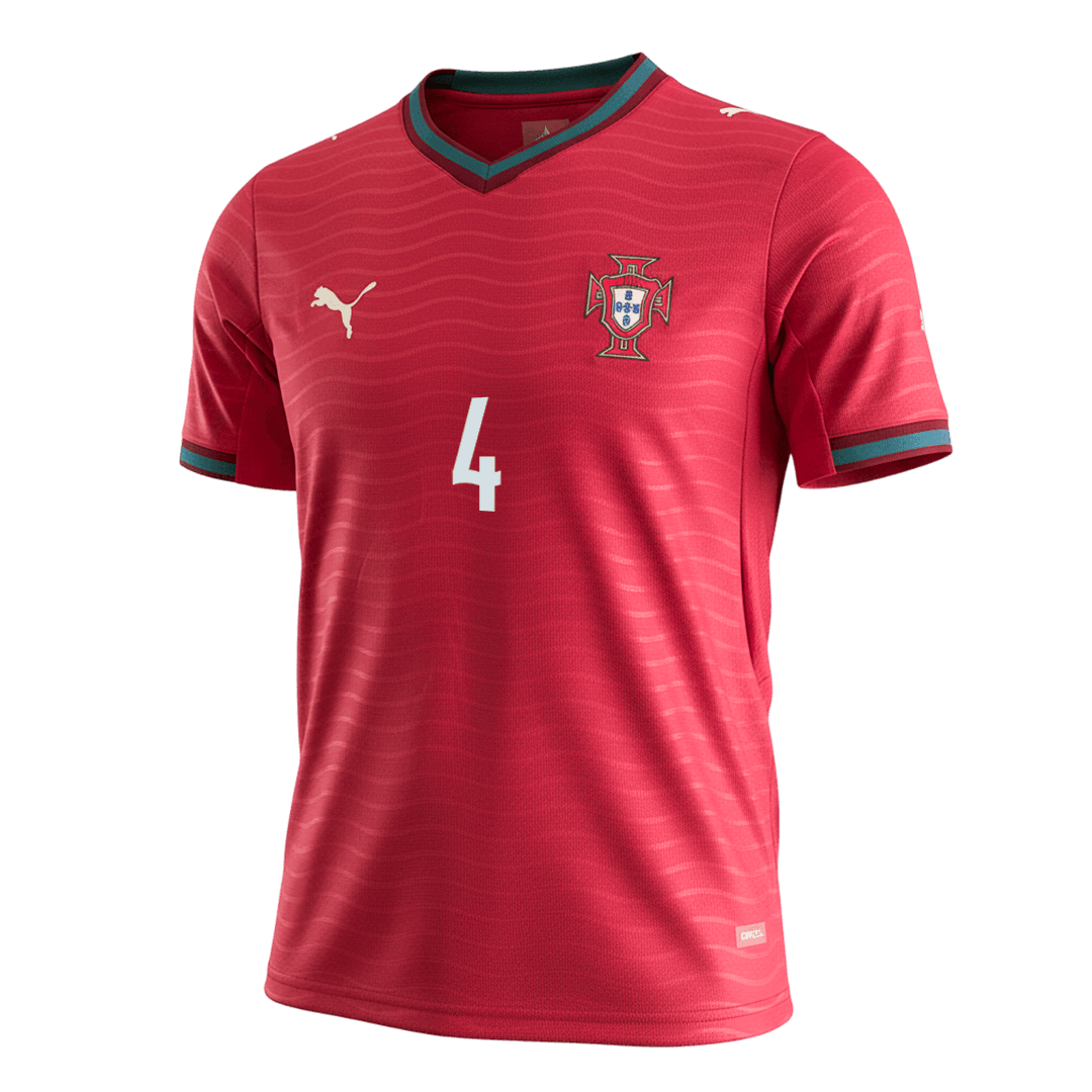 RÚBEN DIAS #4 Men's Portugal World Cup 2026 Home Soccer Jersey product view 9