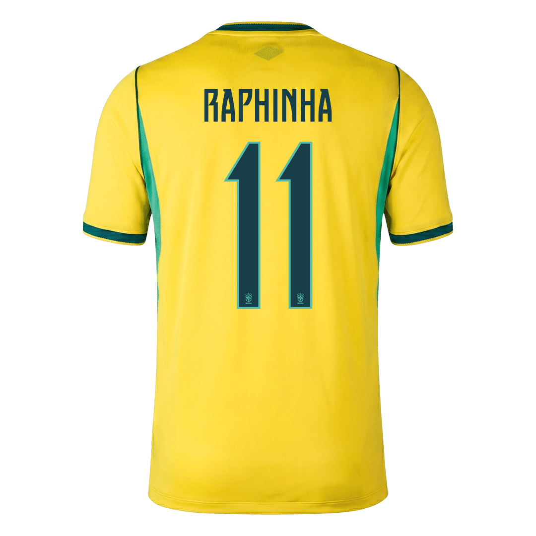 RAPHINHA #11 Men's Brazil World Cup 2026 Home Soccer Jersey Premium product view 6