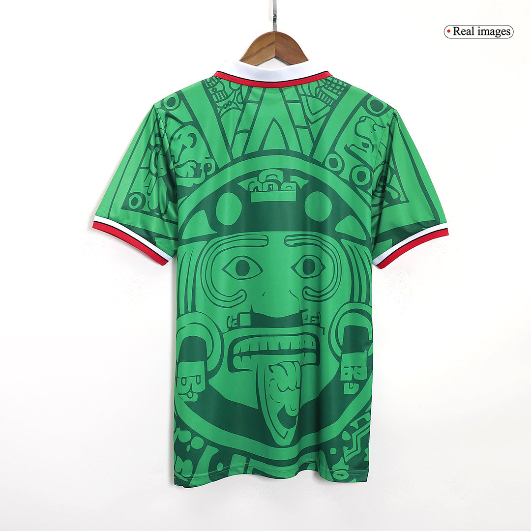 Retro Men's Mexico 1998 Home Soccer Jersey product view 7