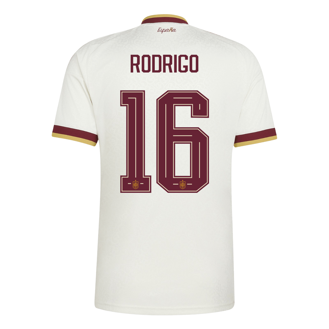 RODRIGO #16 Men's Spain World Cup 2026 Away Soccer Jersey product view 3