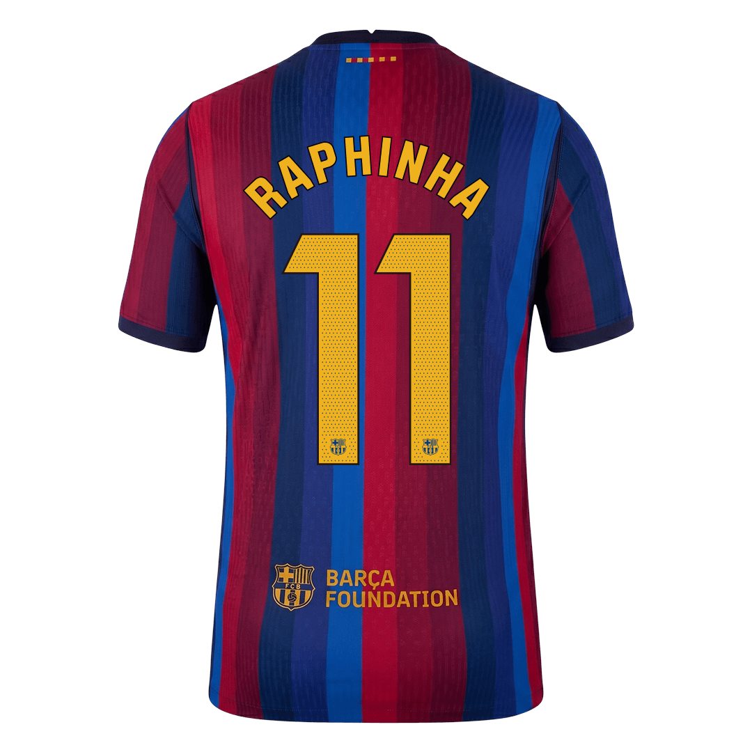 RAPHINHA #11 Men's Barcelona 2026/27 Player Version Home Soccer Jersey product view 3