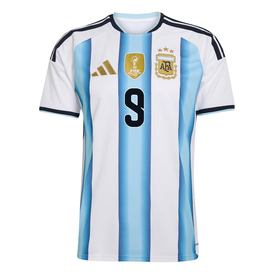 J.ÁLVAREZ #9 Men's Argentina World Cup 2026 Home Soccer Jersey Premium product view 10