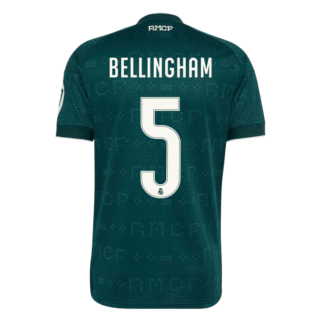 BELLINGHAM #5 Men's Real Madrid 2026/27 Away Soccer Jersey product view 3