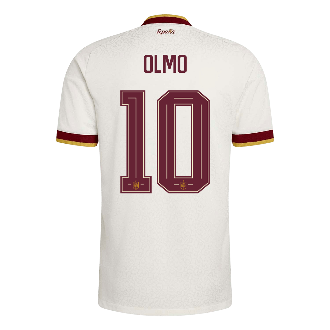 OLMO #10 Men's Spain World Cup 2026 Player Version Away Soccer Jersey - Slim Fit product view 10