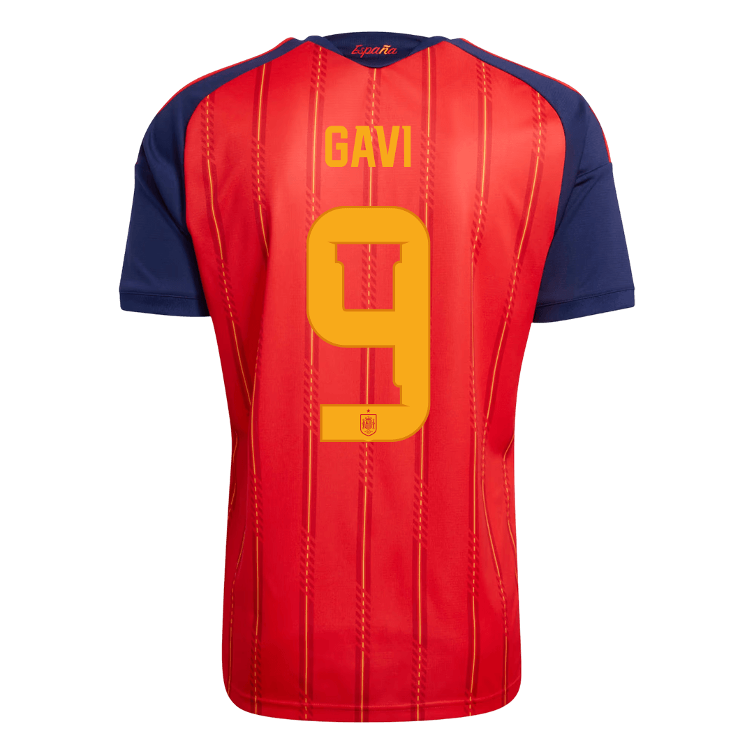 GAVI #9 Men's Spain World Cup 2026 Home Soccer Jersey Premium product view 3