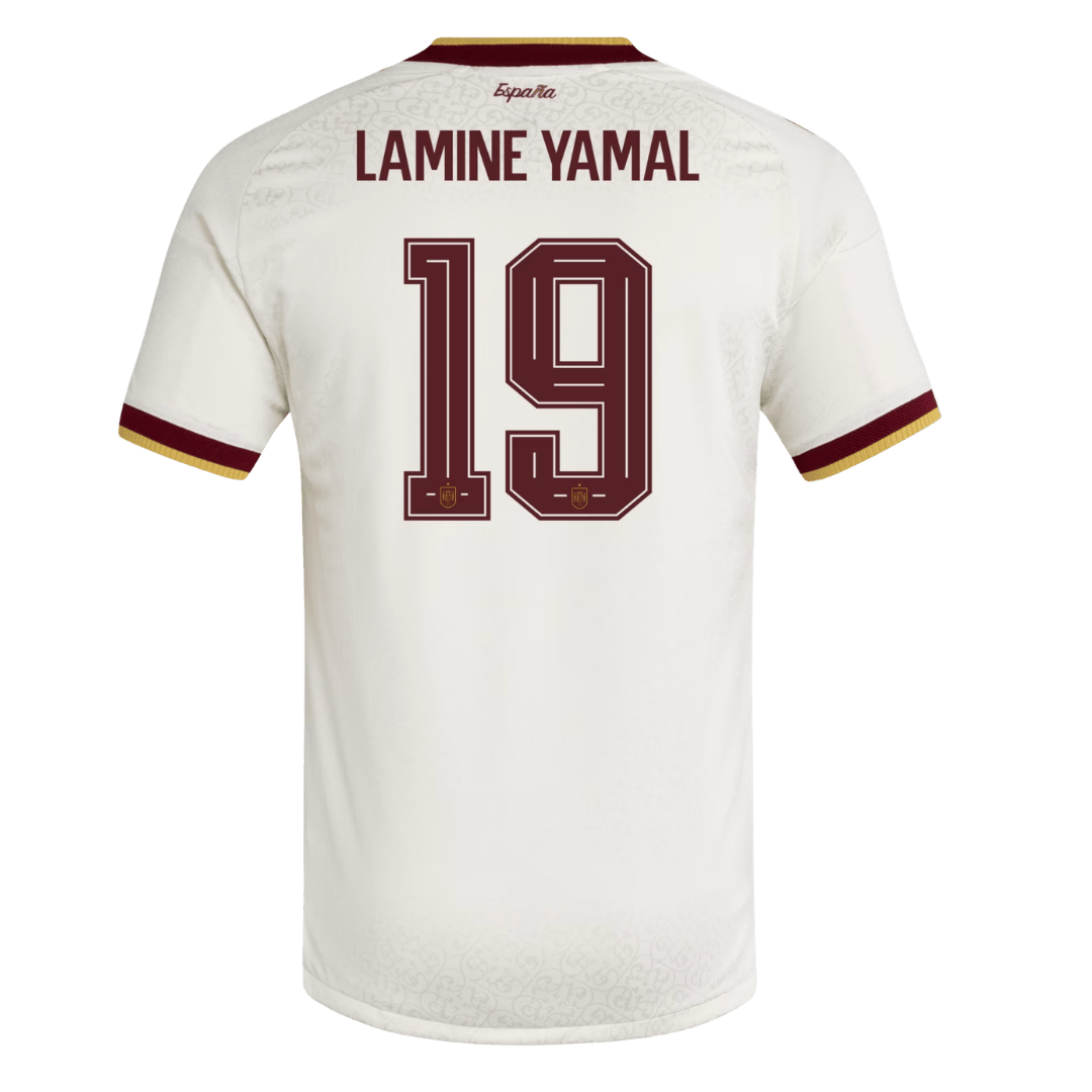 LAMINE YAMAL #19 Men's Spain World Cup 2026 Player Version Away Soccer Jersey - Slim Fit product view 2