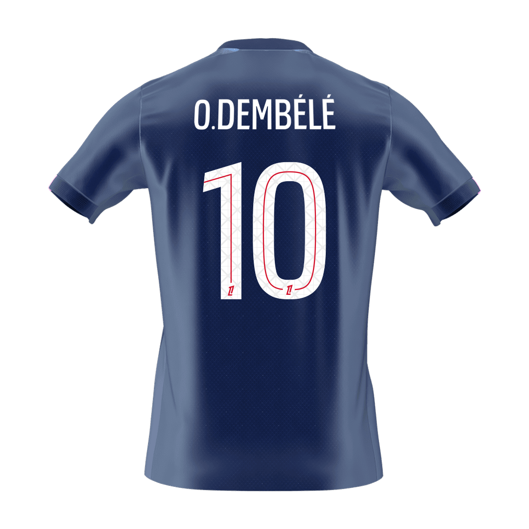 O.DEMBÉLÉ #10 Men's PSG 2025/26 Home Soccer Jersey Premium product view 8