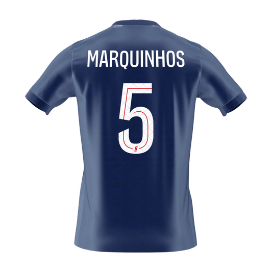MARQUINHOS #5 Men's PSG 2025/26 Home Soccer Jersey Premium product view 2