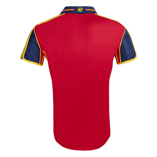 Retro Men's Spain 2000 Home Soccer Jersey product view 2