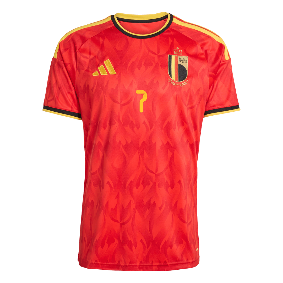 DE BRUYNE #7 Men's Belgium World Cup 2026 Home Soccer Jersey product view 9