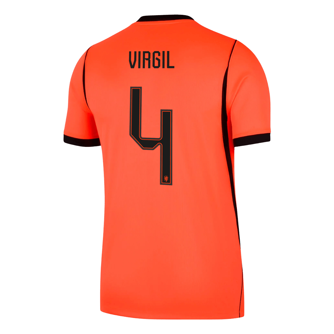 VIRGIL #4 Men's Netherlands World Cup 2026 Home Soccer Jersey product view 9