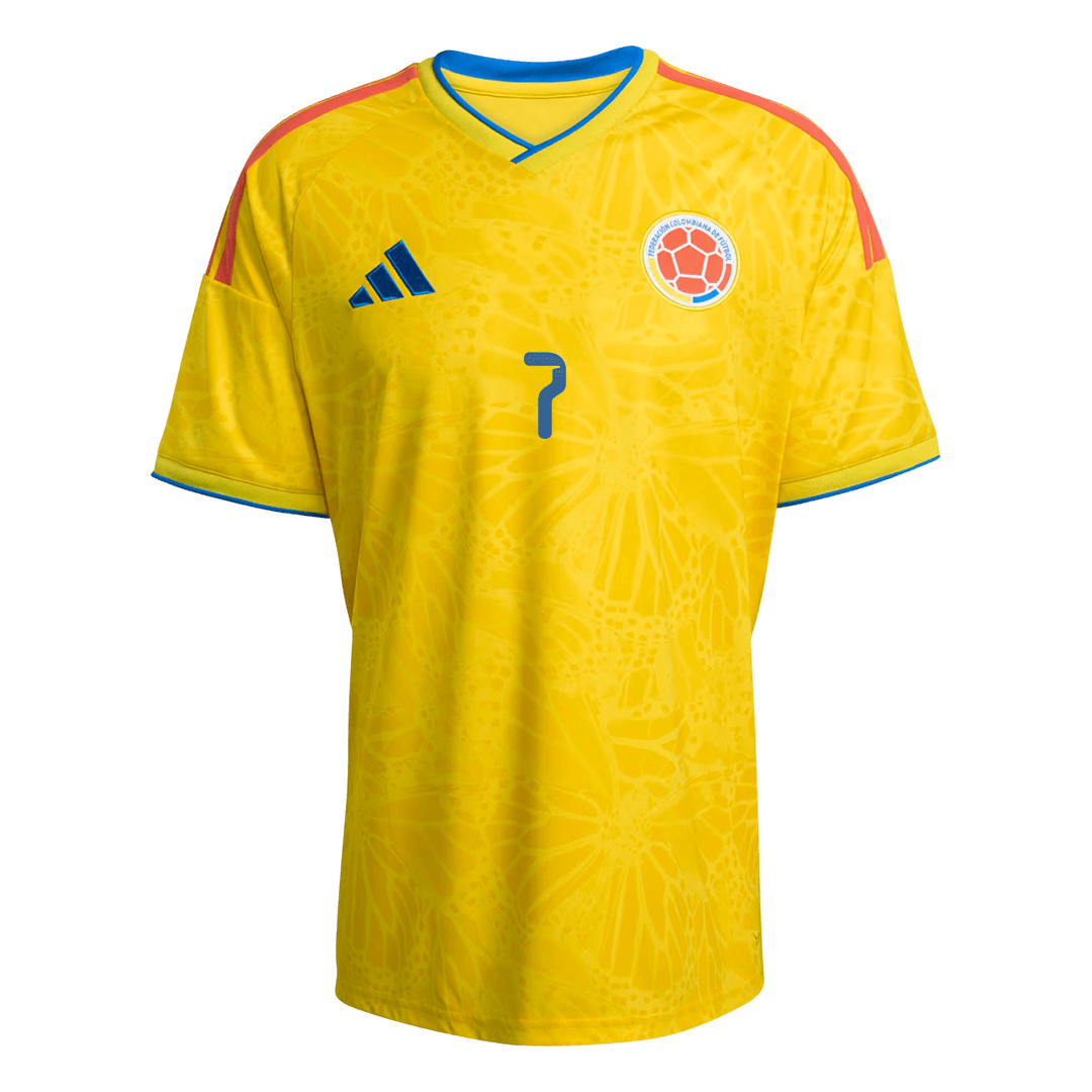 LUIS DíAZ #7 Men's Colombia World Cup 2026 Home Soccer Jersey product view 10