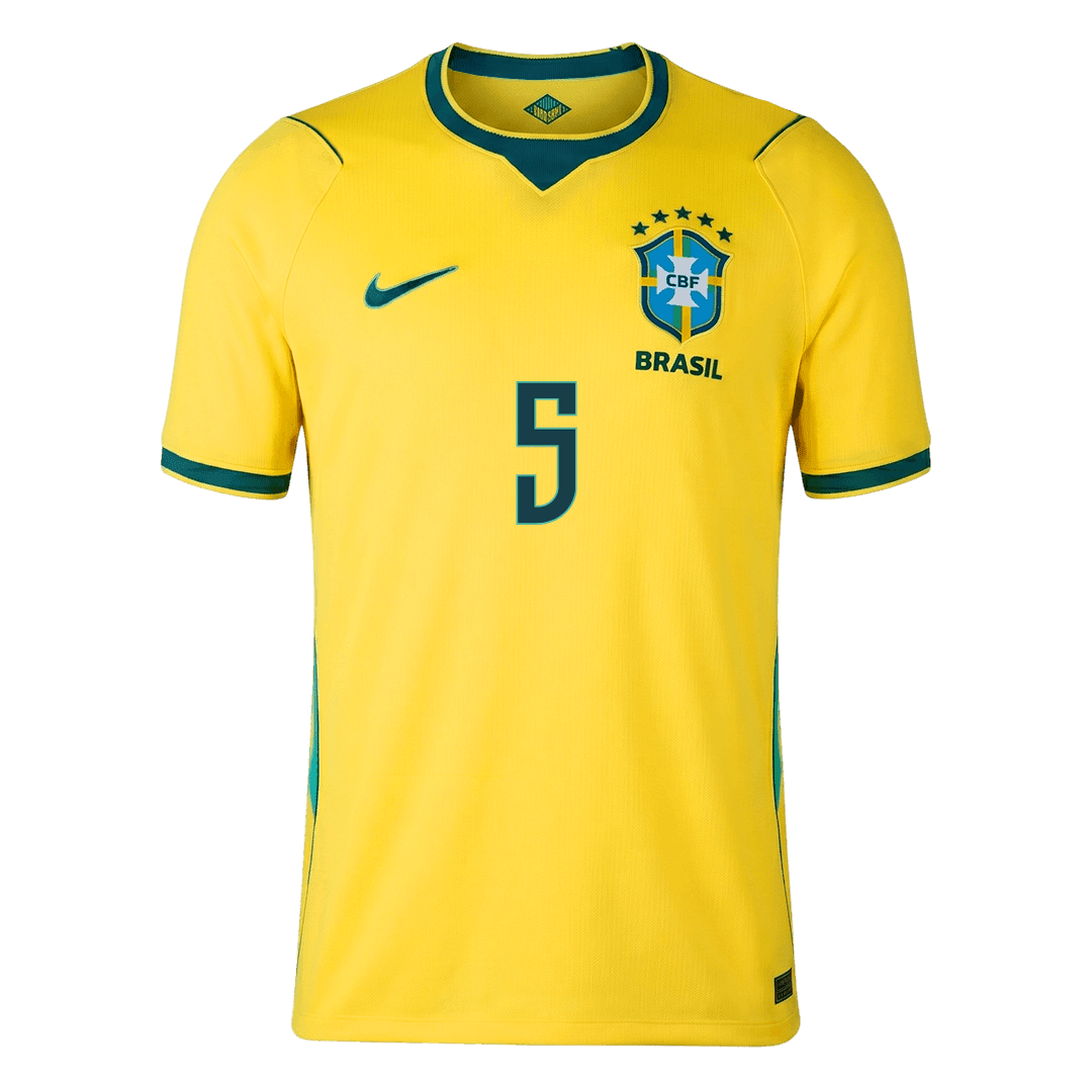 CASEMIRO #5 Men's Brazil World Cup 2026 Home Soccer Jersey Premium product view 6