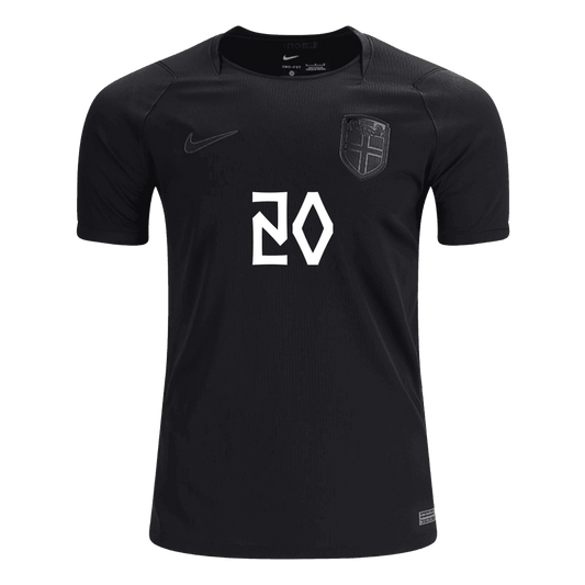 NUSA #20 Men's Norway World Cup 2026 Away Soccer Jersey product view 2