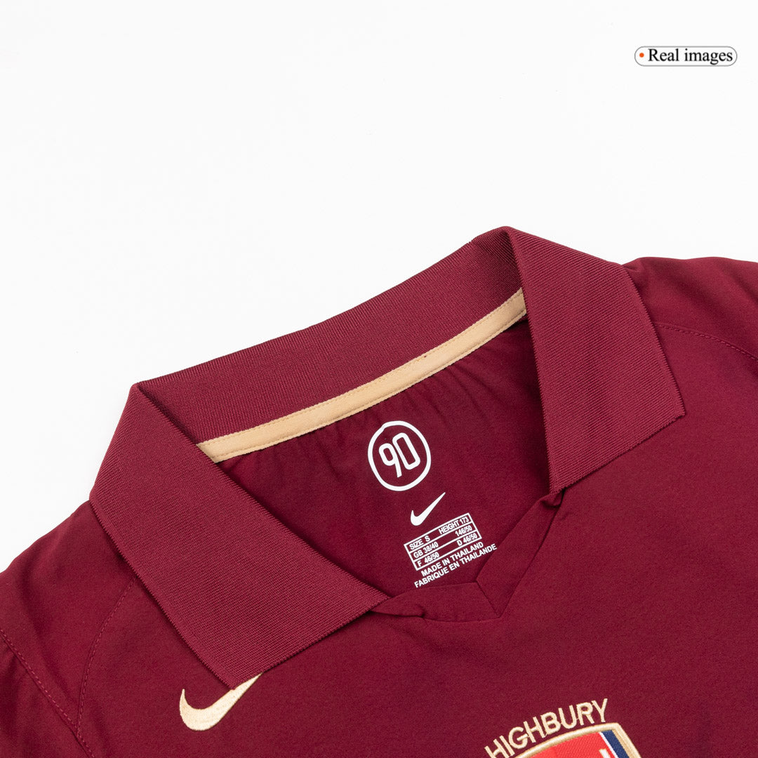 Retro Men's Arsenal 2005/06 Home Long Sleeve Soccer Jersey product view 7