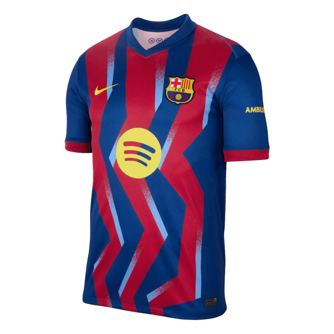 LEWANDOWSKI #9 Men's Barcelona 2025/26 Fourth Away Soccer Jersey product view 3