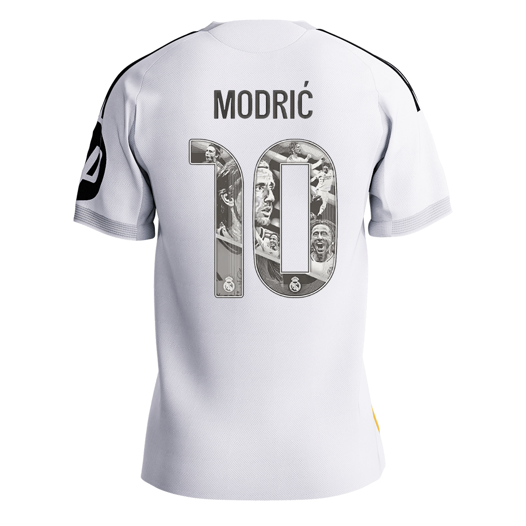 MODRIĆ Special #10 Men's Real Madrid 2025/26 Player Version Home Soccer Jersey - Slim Fit Premium product view 9