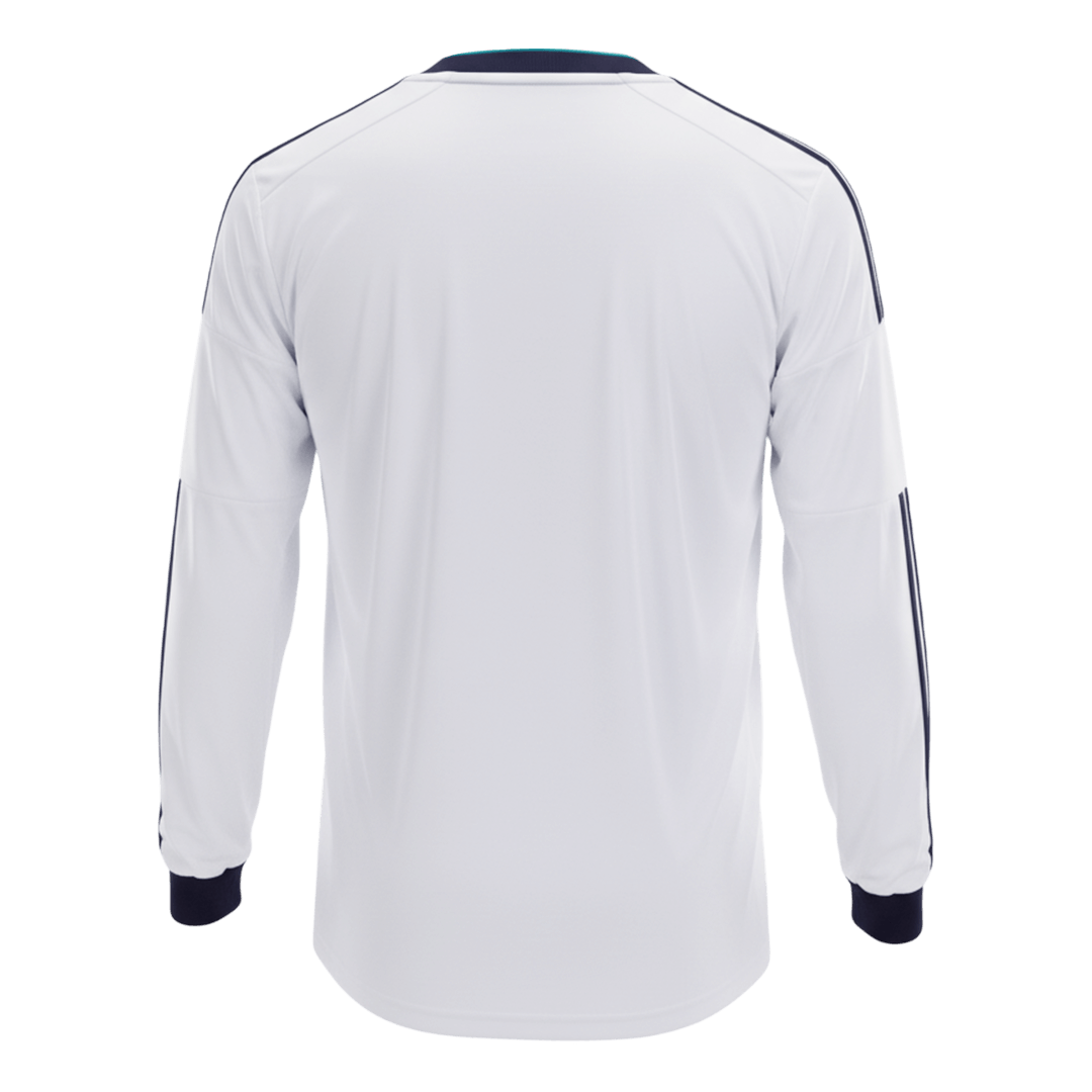 Retro Men's Real Madrid 2012/13 Home Long Sleeve Soccer Jersey product view 9