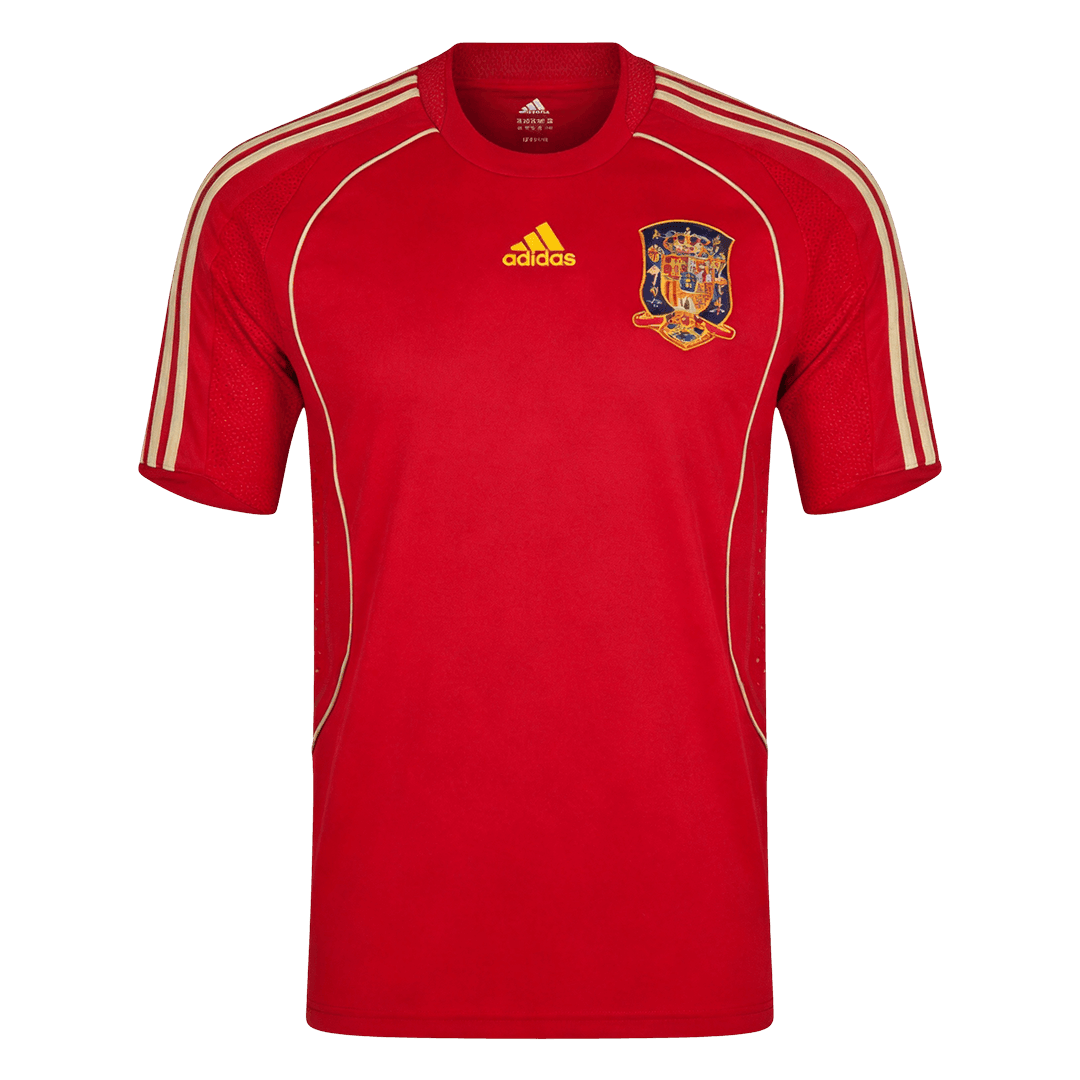 Retro Men's Spain 2008 Home Soccer Jersey product view 1