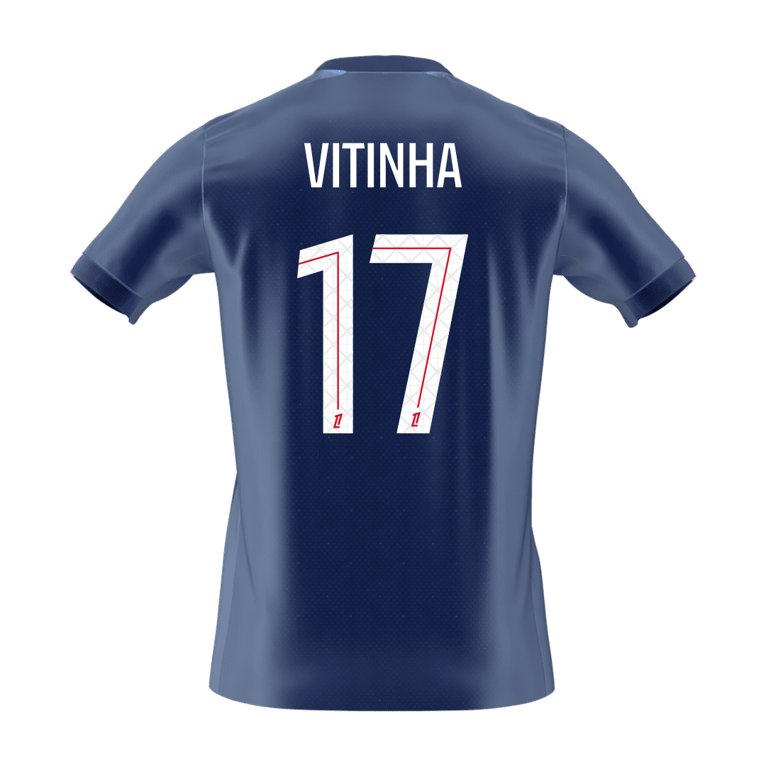 VITINHA #17 Men's PSG 2025/26 Home Soccer Jersey Premium product view 8