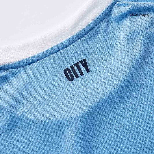 Men's Manchester City 2025/26 Home Long Sleeve Soccer Jersey product view 2