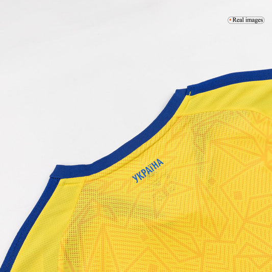 Men's Ukraine World Cup 2026 Player Version Home Soccer Jersey - Slim Fit product view 2