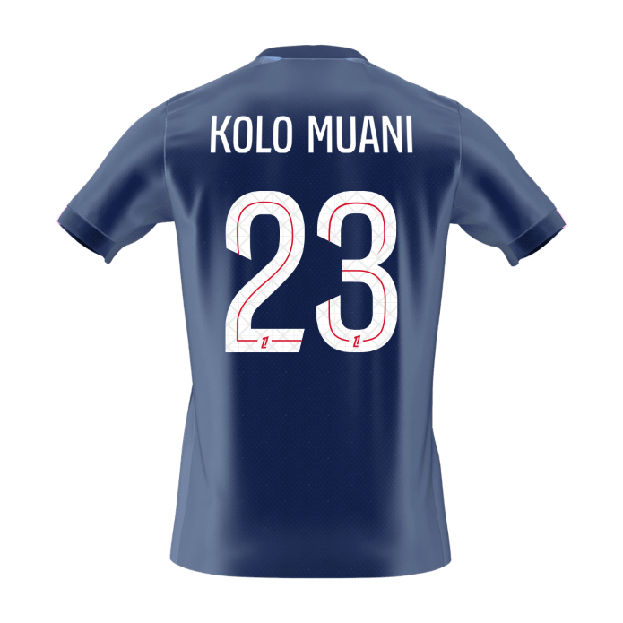 KOLO MUANI #23 Men's PSG 2025/26 Home Soccer Jersey Premium product view 8