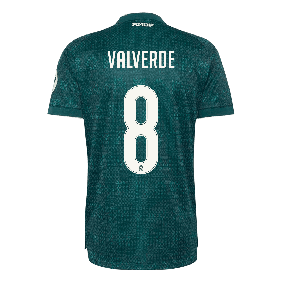 VALVERDE #8 Men's Real Madrid 2026/27 Player Version Away Soccer Jersey product view 3