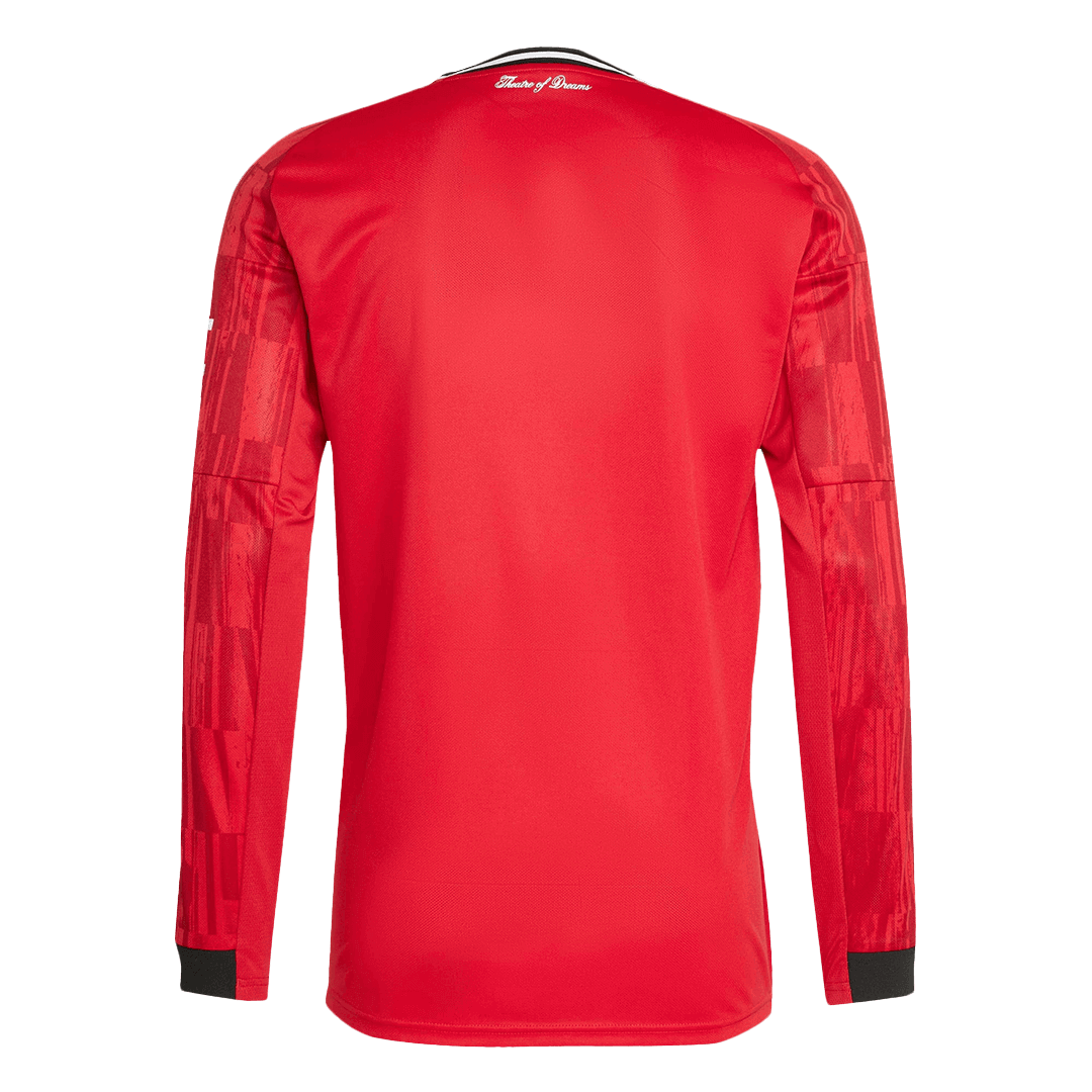 Men's Manchester United 2025/26 Home Long Sleeve Soccer Jersey product view 12