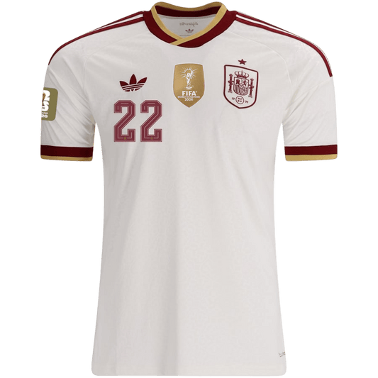 CUBARSÍ #22 Men's Spain World Cup 2026 Champion Edition Away Soccer Jersey product view 2