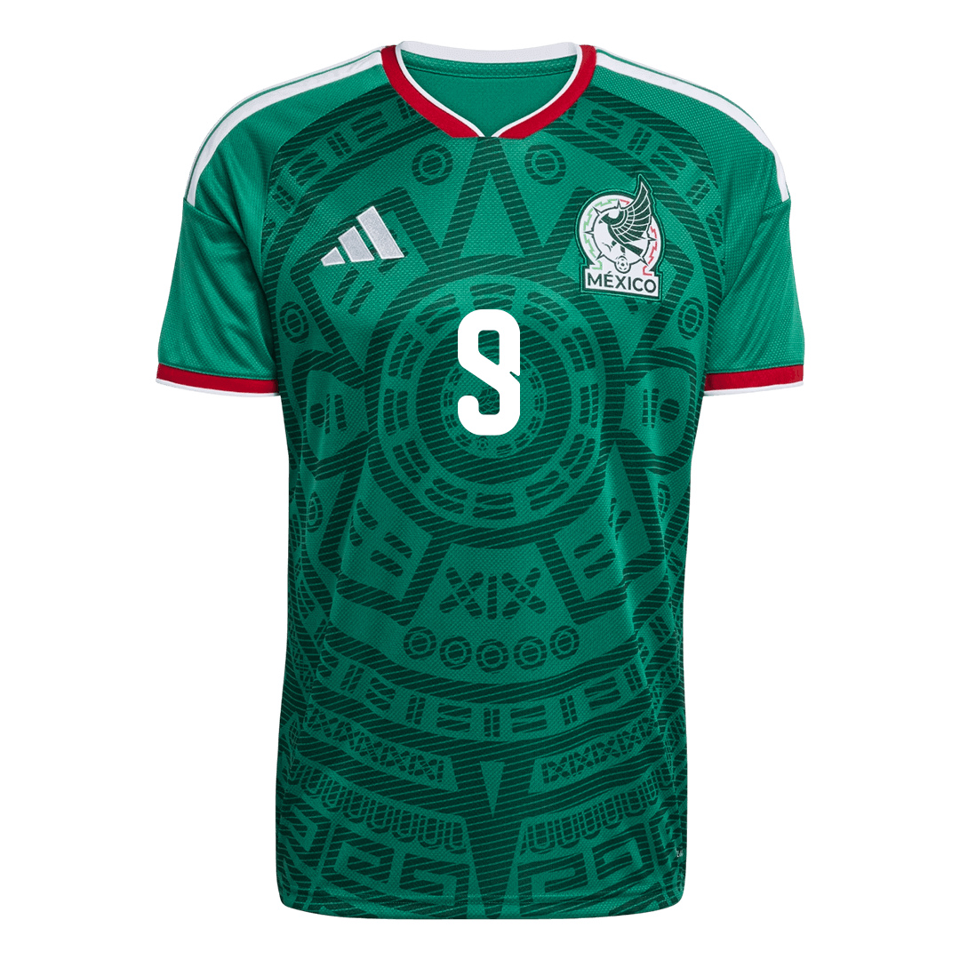 Raúl #9 Men's Mexico World Cup 2026 Home Soccer Jersey Premium product view 9