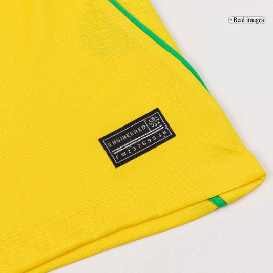 ENDRICK #19 Men's Brazil World Cup 2026 Home Soccer Jersey Premium product view 2