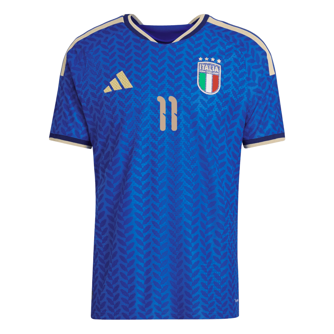 RASPADORI #11 Men's Italy World Cup 2026 Player Version Home Soccer Jersey - Slim Fit product view 10