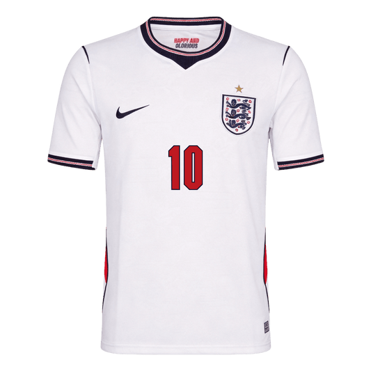 BELLINGHAM #10 Men's England World Cup 2026 Home Soccer Jersey product view 2