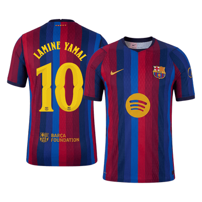 LAMINE YAMAL #10 Men's Barcelona UCL 2026/27 Player Version Home Soccer Jersey product view 1