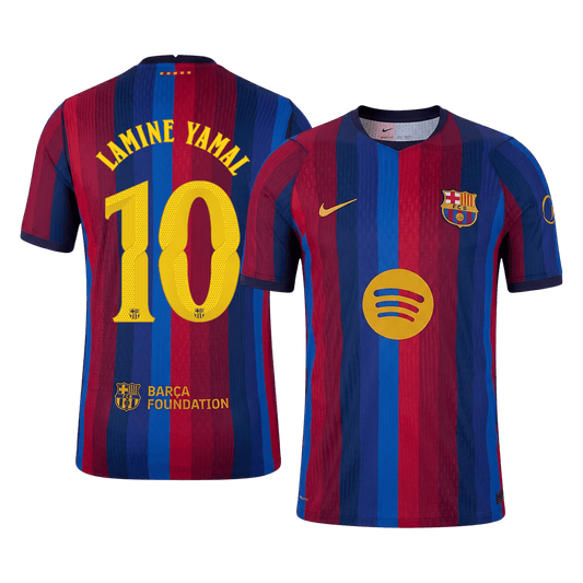 LAMINE YAMAL #10 Men's Barcelona UCL 2026/27 Player Version Home Soccer Jersey product view 1